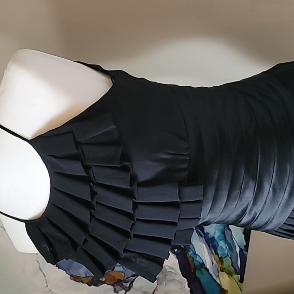 🖤 BCBG MAXAZRIA Silk Little Black Cocktail Dress - Picture 4 of 7